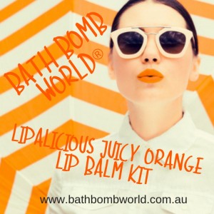 Bath Bomb World® Lipalicious Juicy Orange Lip Balm Kit